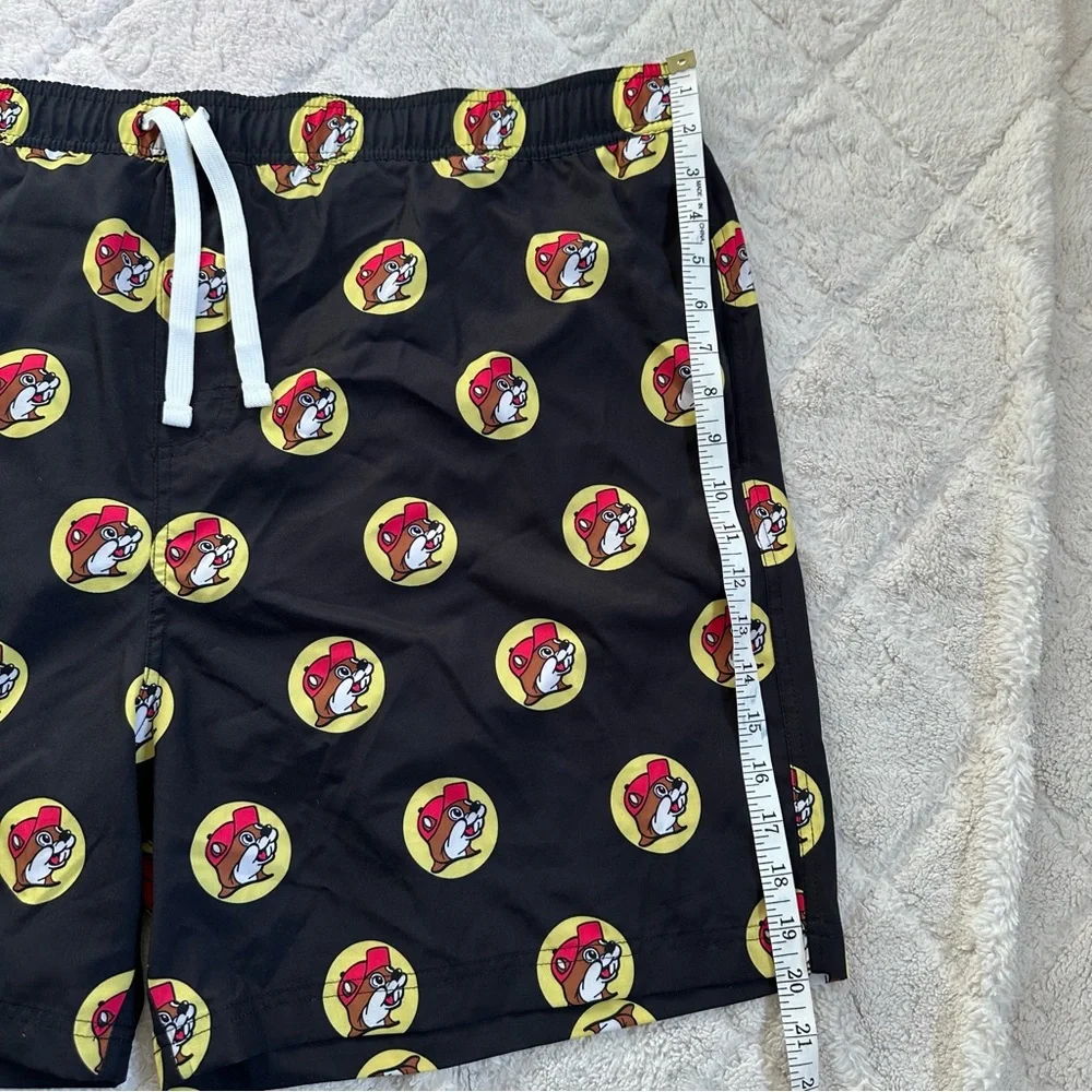 Buc-cee's | Black And Yellow Logo Swim Trunks | Size 2X
